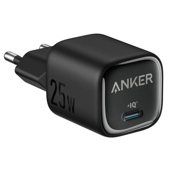 ⁦أنكر شاحن حائط بقوة 25 وات USB-C موديل A2656L11 - أسود⁩ - الصورة ⁦1⁩